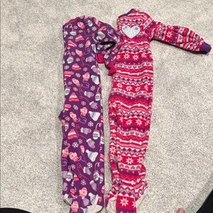 Kids Headquarters Purple and Red Footies